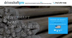 Desktop Screenshot of driveshaftpro.com