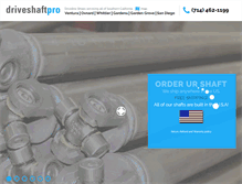 Tablet Screenshot of driveshaftpro.com